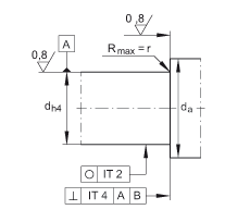 角接觸球軸承單元 ZKLFA1263-2Z, 雙向，螺釘安裝，兩側間隙密封