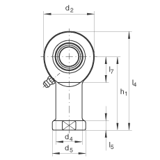 桿端軸承 GIR30-DO, 根據(jù) DIN ISO 12 240-4 標(biāo)準(zhǔn)，帶右旋內(nèi)螺紋，需維護(hù)