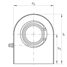 液壓桿端軸承 GF30-DO, 根據(jù) DIN ISO 12 240-4 標(biāo)準(zhǔn)，帶焊接面，需維護
